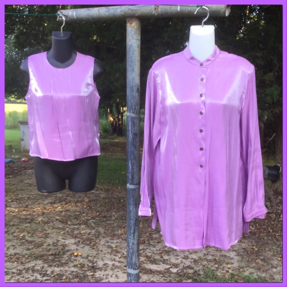 2pc Silk Tank & Tunic Set